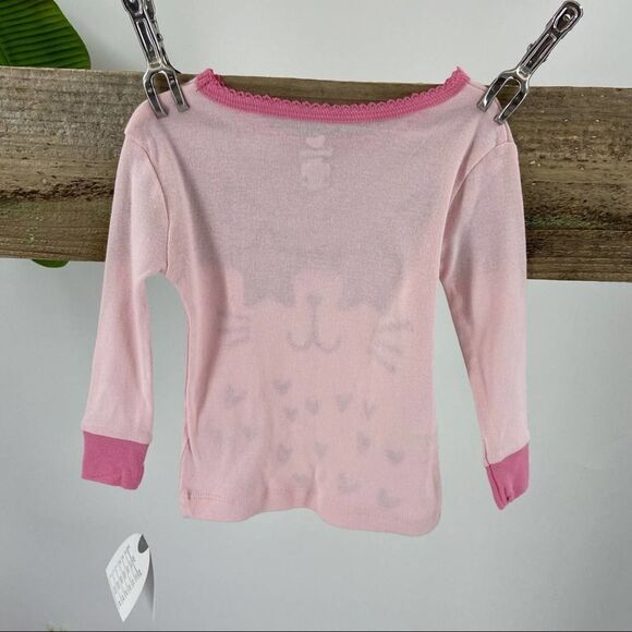 Koala Kids Cute Star Eyes Cat Graphic Tee NWT Pink - Picture 2 of 4